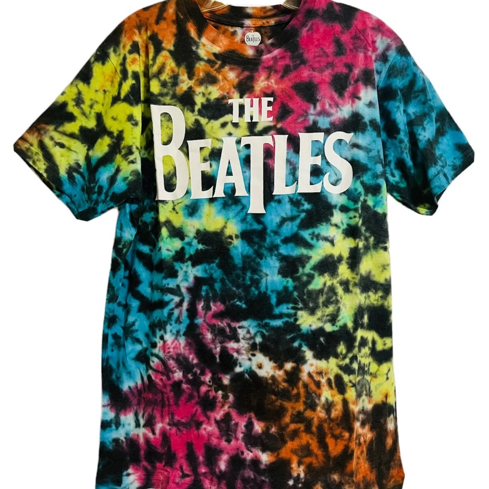 COPY - Beatles Tie Dye Tee Men’s Size Large - Drop T Logo Dip-Dye T-shirt Brand…